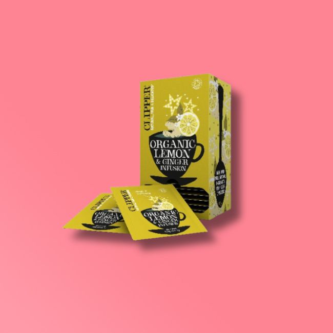 Clipper Fairtrade - Lemon & Ginger Tea Infusion