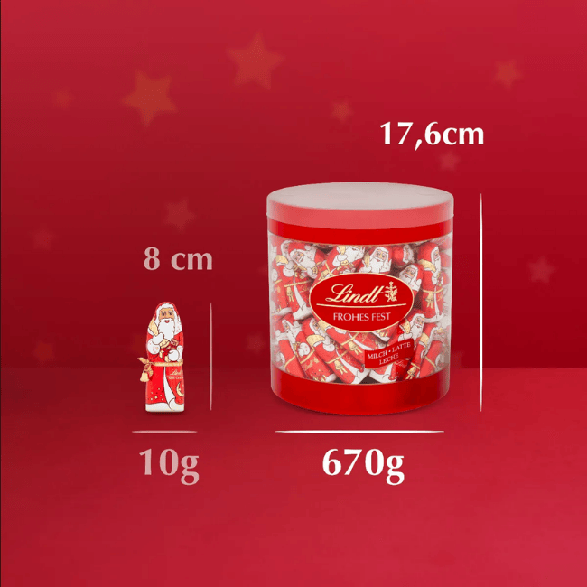 Lindt - Milk Chocolate Mini Santa (10g)