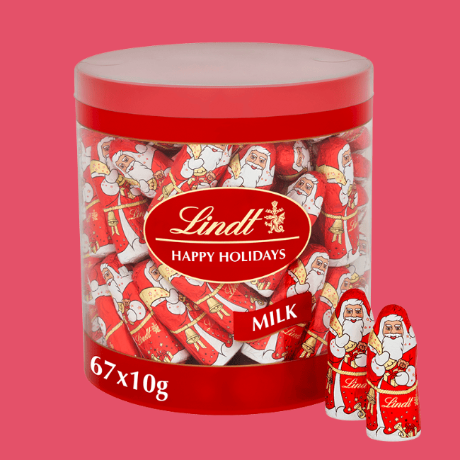 Lindt - Milk Chocolate Mini Santa (10g) — Snackfully