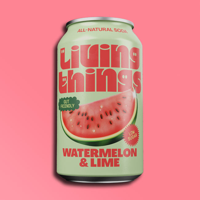 Living Things - Prebiotic Soda - Watermelon & Lime