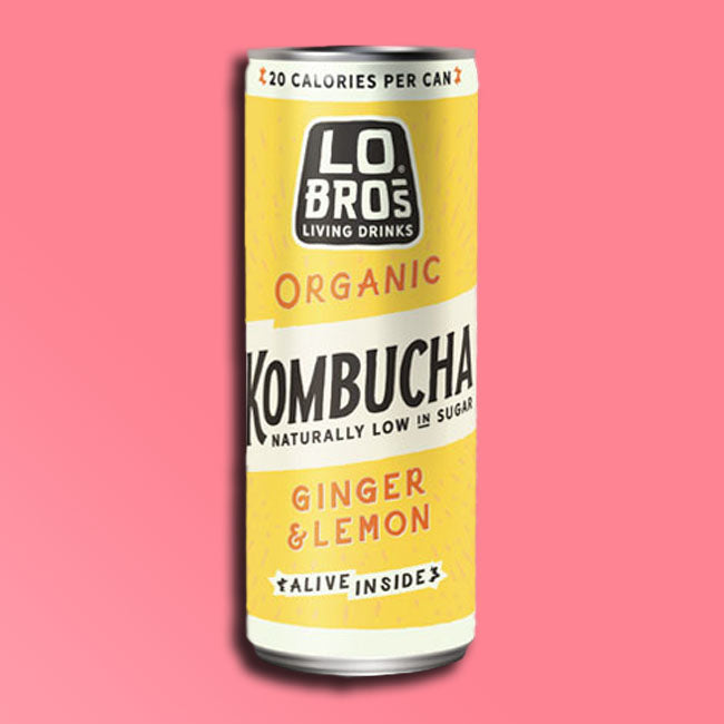 LoBros - Organic Kombucha - Ginger and Lemon