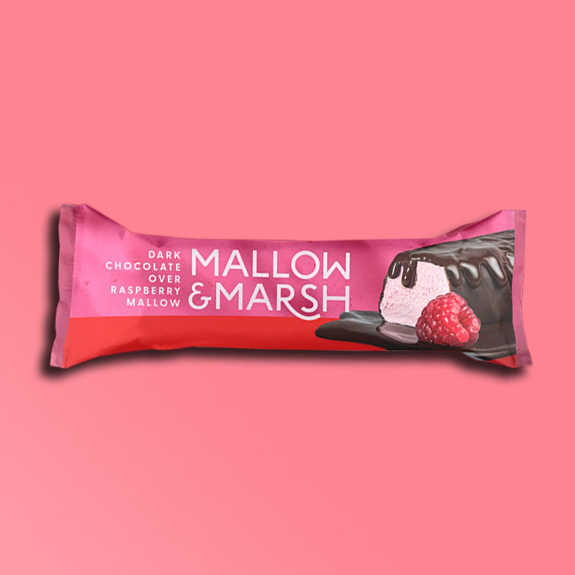 Mallow & Marsh - Gourmet Marshmallow Bars - Raspberry & Dark Chocolate