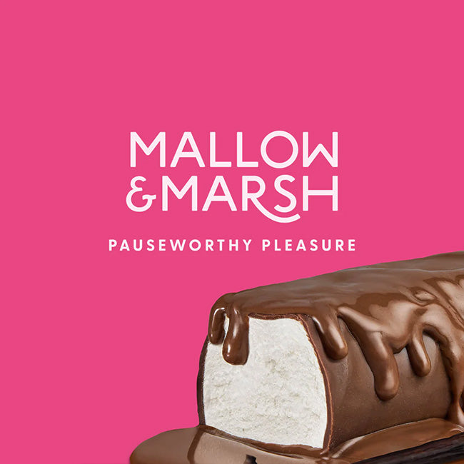 Mallow & Marsh - Gourmet Marshmallow Bars - Vanilla & Milk Chocolate