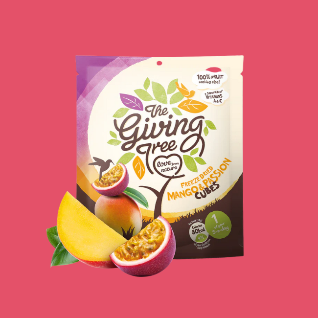 The Giving Tree - Freeze Dried Fruit - Mango & Passion Fruit Cubes