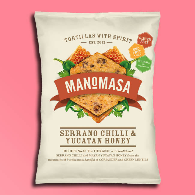 Manomasa Impulse Tortilla Chips - Serrano Chilli & Yucatan Honey