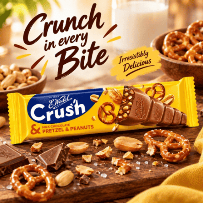 Crush - Milk Chocolate, Pretzel & Peanuts Bar