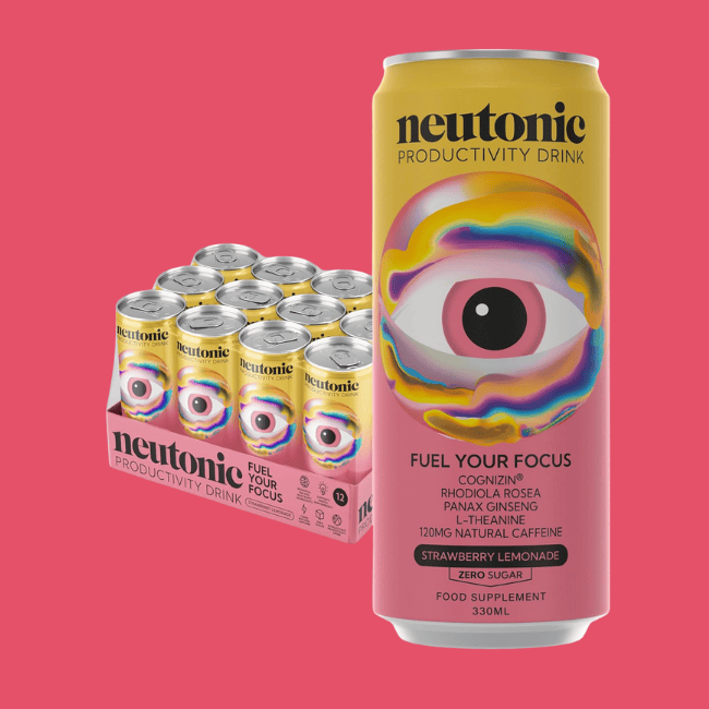 Neutonic - Productivity Drink - Strawberry Lemonade (12 x 330ml)