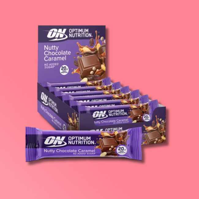 Optimum Nutrition - Crunch Protein Bars - Nutty Choc Caramel