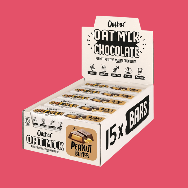 Ombar Vegan, Filled Chocolate Bar - Peanut Butter