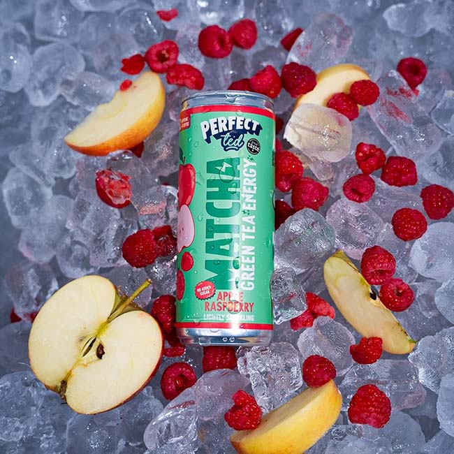 Perfect Ted - Matcha Energy Drink - Apple Raspberry