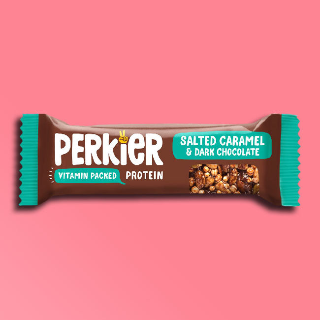 Perkier - Quinoa Snack Bars - Salted Caramel & Dark Chocolate