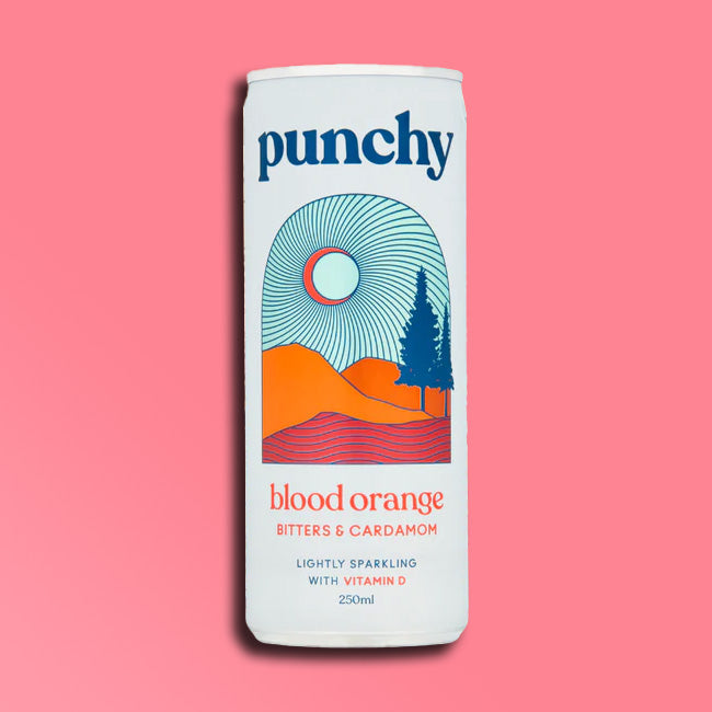 Punchy Drinks - Lightly Sparkling with Vitamin D - Blood Orange, Bitters