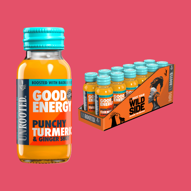 Unrooted - Juice Shots - Punchy Ginger, Turmeric & Baobab