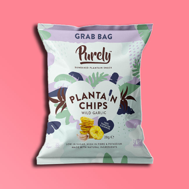 Purely Plantain - Plantain Chips - Wild Garlic