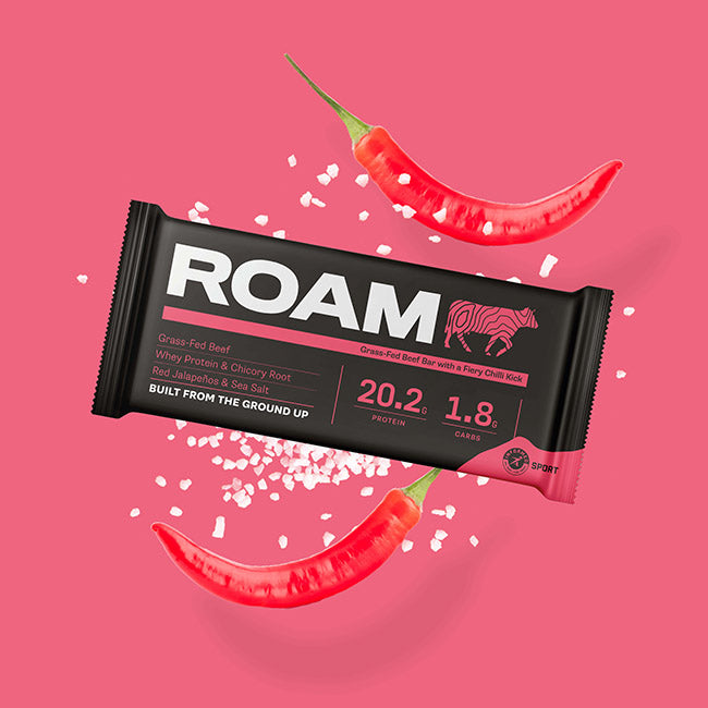 Roam Bars - Grass Fed Beef Protein Bars - Chilli