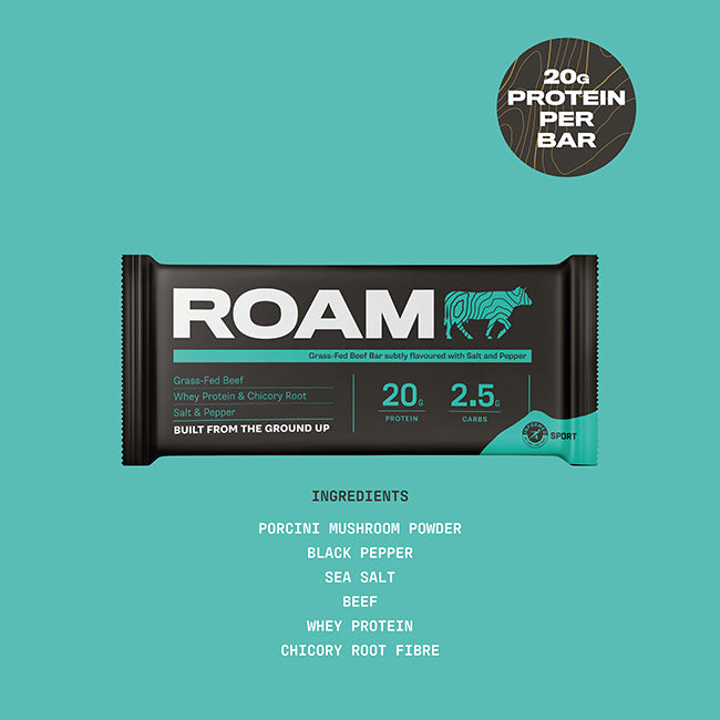 Roam Bars - Grass Fed Beef Protein Bars - Original