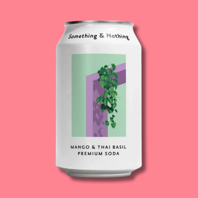 Something & Nothing - Premium Soda - Mango & Thai Basil