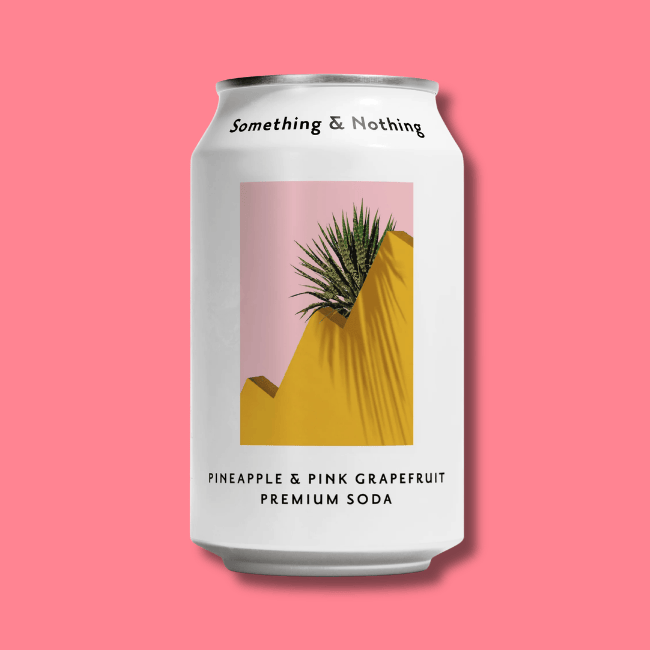 Something & Nothing - Premium Soda - Pineapple & Pink Grapefruit