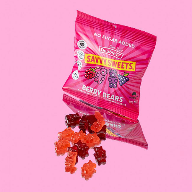 Savvy Sweets - No Added Sugar Gut Loving Sweets - Berry Bears