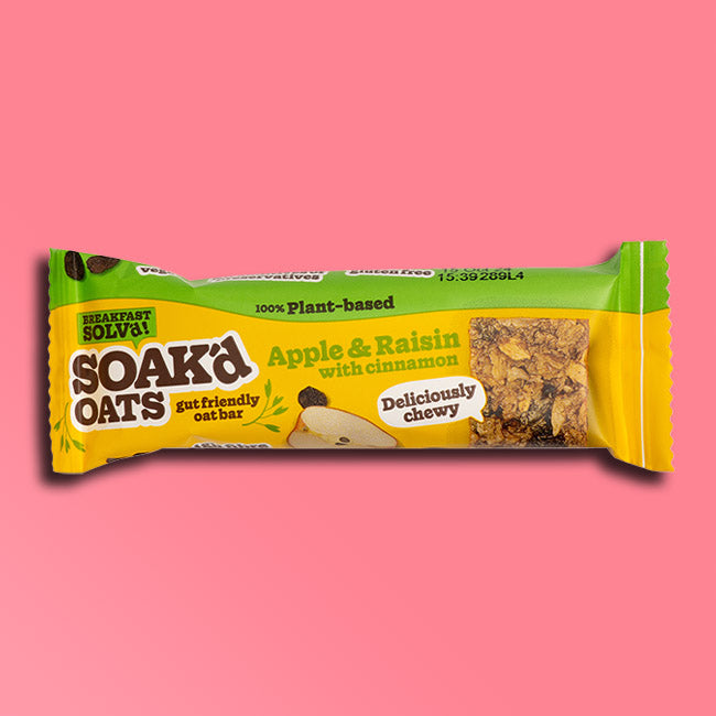 Soak'd Oats - Gut Friendly Oat Bar - Apple & Raisin