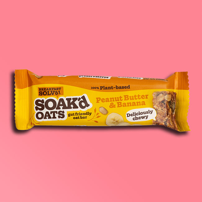 Soak'd Oats - Gut Friendly Oat Bar - Peanut Butter & Banana