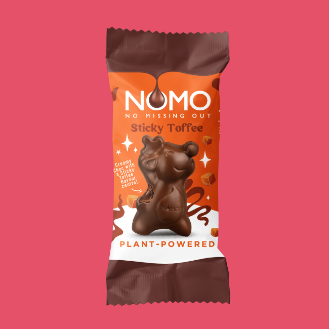 Nomo - Dairy, Gluten, Nut & Egg Free Chocolate Reindeer - Sticky Toffee