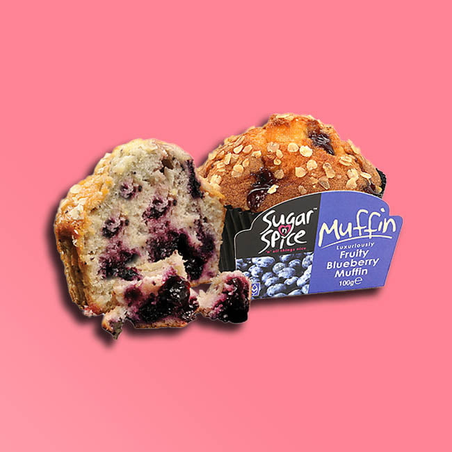 Sugar 'n' Spice - Individually Wrapped Muffin - Fruity Blueberry