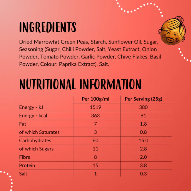 Taking the Pea - Crunchy Coated Pea Snacks - Sweet Chilli