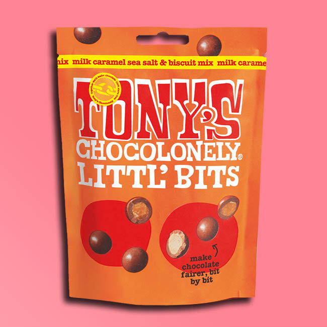 Tony's Chocolonely - Littl' Bits - Milk Caramel Sea Salt Biscuit Mix