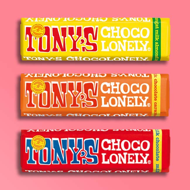 Tony's Chocolonely - Small Bar Taster Bundle - 12 Bars