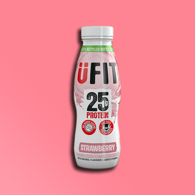 Ufit Raspberry UFIT - 25g Protein Shake - Strawberry — Snackfully