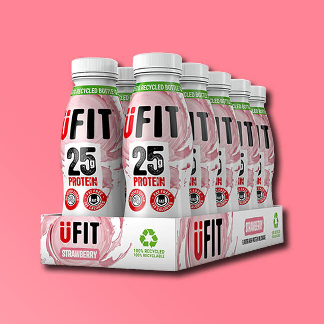 Ufit Raspberry UFIT - 25g Protein Shake - Strawberry — Snackfully