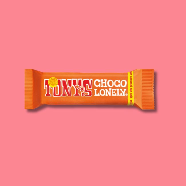Tony's Chocolonely - Mini Chocolate Bars - Milk Chocolate Sea Salt Caramel