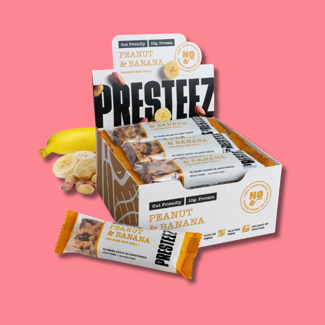 Presteez Gut Friendly Protein Bar - Peanut & Banana