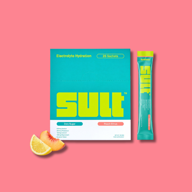 Sult - Electrolyte Sachets - Peach Citrus (26 Sachets)