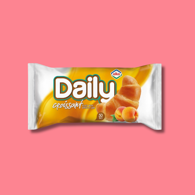 Daily Croissant - Individually Wrapped Croissants - Apricot Jam (20x50g)