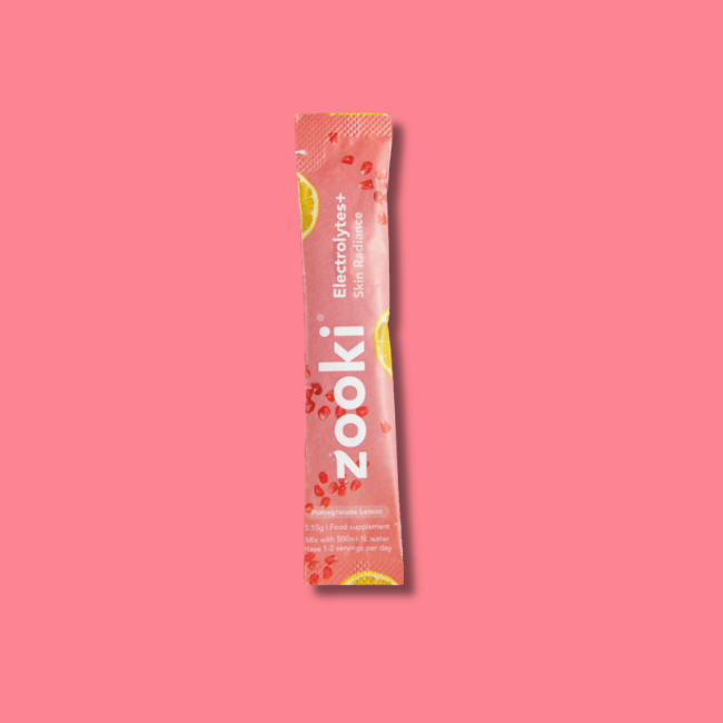 Zooki Electrolytes+ Skin Radiance Sachet - Pomegranate (20x5.15g)