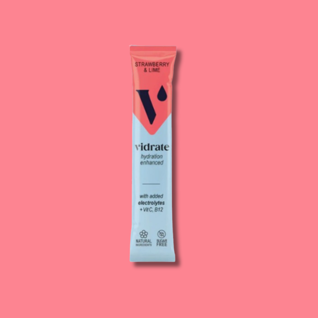 Vidrate Electrolyte Hydration Sachet - Strawberry & Lime (30x3g)