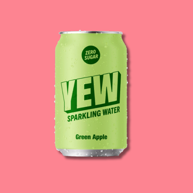 YEW Sparkling Water - Green Apple (12x330ml)