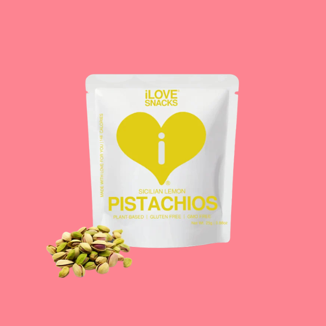 I Love Snacks Pouch - Sicilian Lemon Pistachios (20x25g)