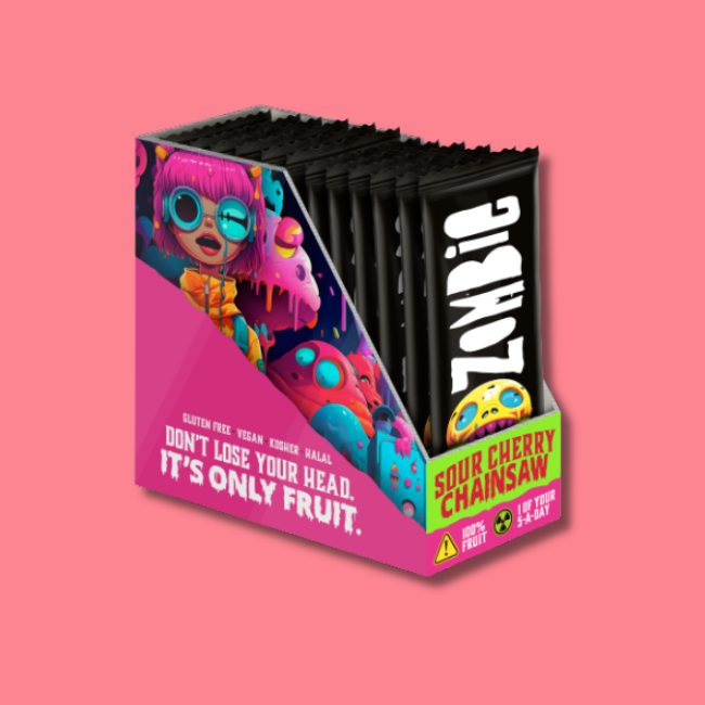 Zombie Fruit Snack Bars - Sour Cherry Chainsaw (12x25g)