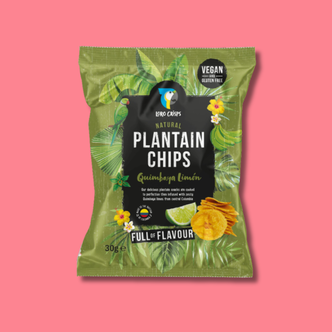 Loro Plantain Chips - Quimbaya Limon (20x30g)