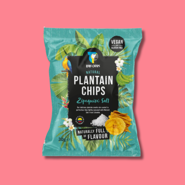 Loro Plantain Chips - Zipaquira Salt (20x30g)