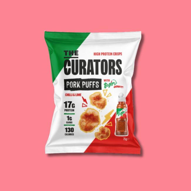 The Curators - Pork Puffs - Tajin Hot Sauce