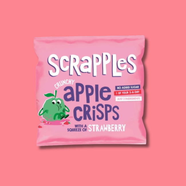 Scrapples Air Dried Apple Crisps - Apple & Strawberry (15x12g)