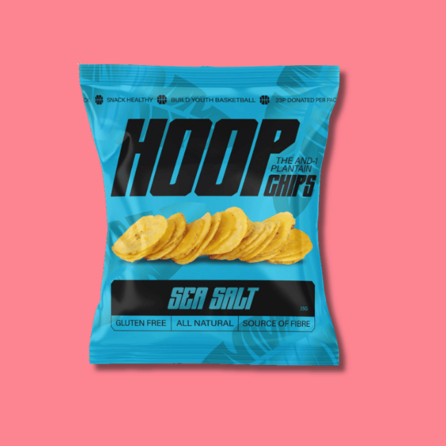 Hoop Plantain Chips - Sea Salt (22x35g)