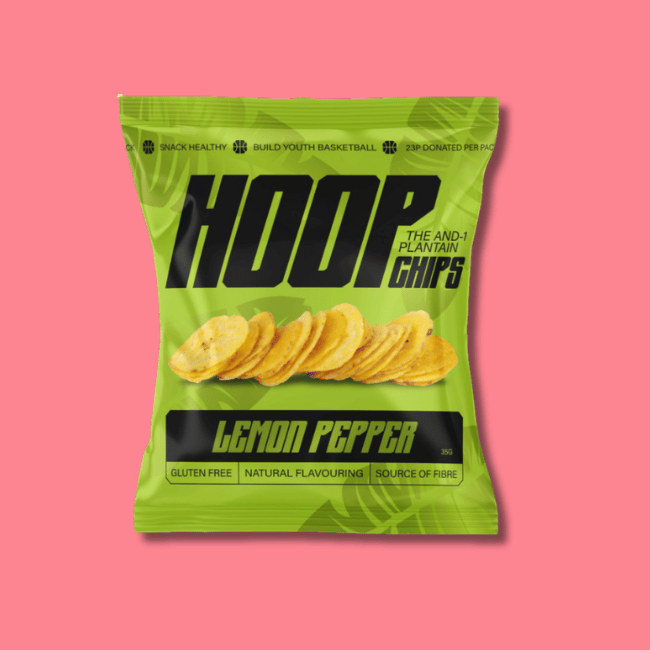 Hoop Plantain Chips - Lemon Pepper (22x35g)