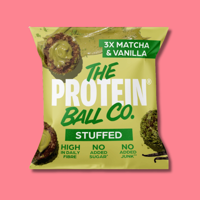 The Protein Ball Co Stuffed Protein Balls - Matcha & Vanilla (10x36g)