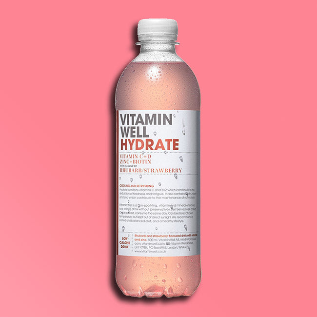 Vitamin Well Vitamin Water - Hydrate Rhubarb and Strawberry