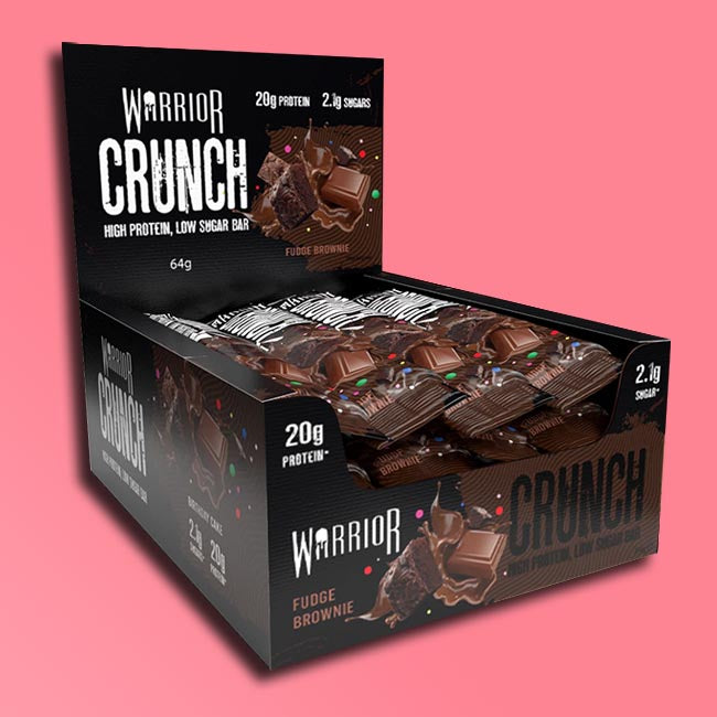 Warrior Crunch Protein Bars - Fudge Brownie